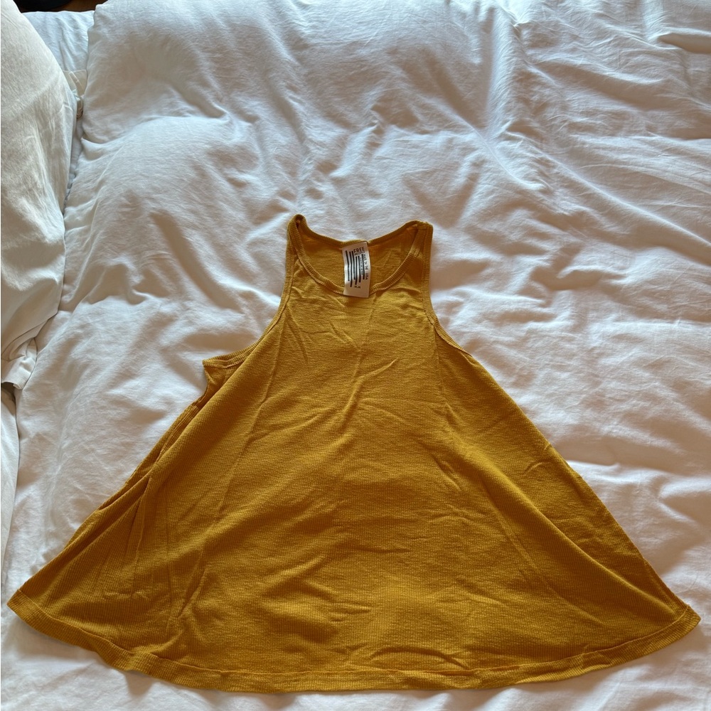 Free People Golden Sleeveless Top